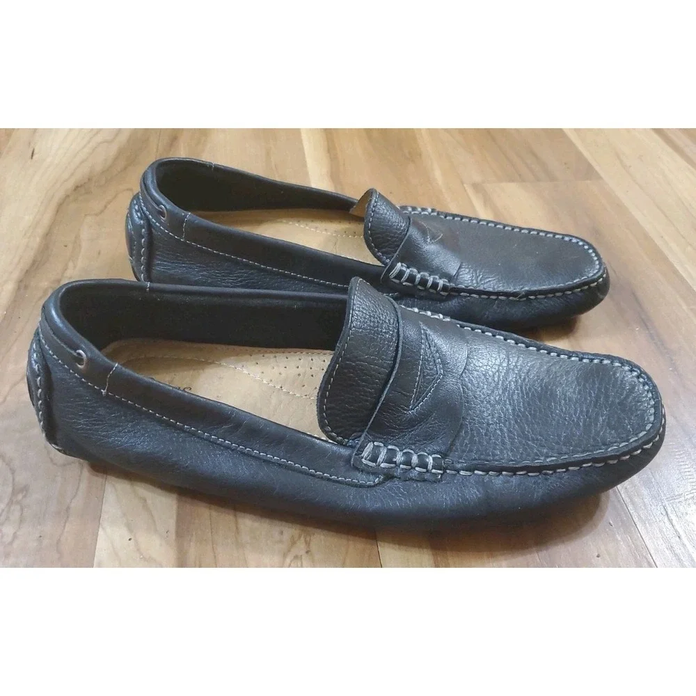 G. H. Bass & Co. Monte Black Penny Loafer Men's Size 11.5 Leather Driving